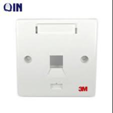 3M Faceplate for RJ45 White - مخرج جداري 3M  مخرج شبكي واحد